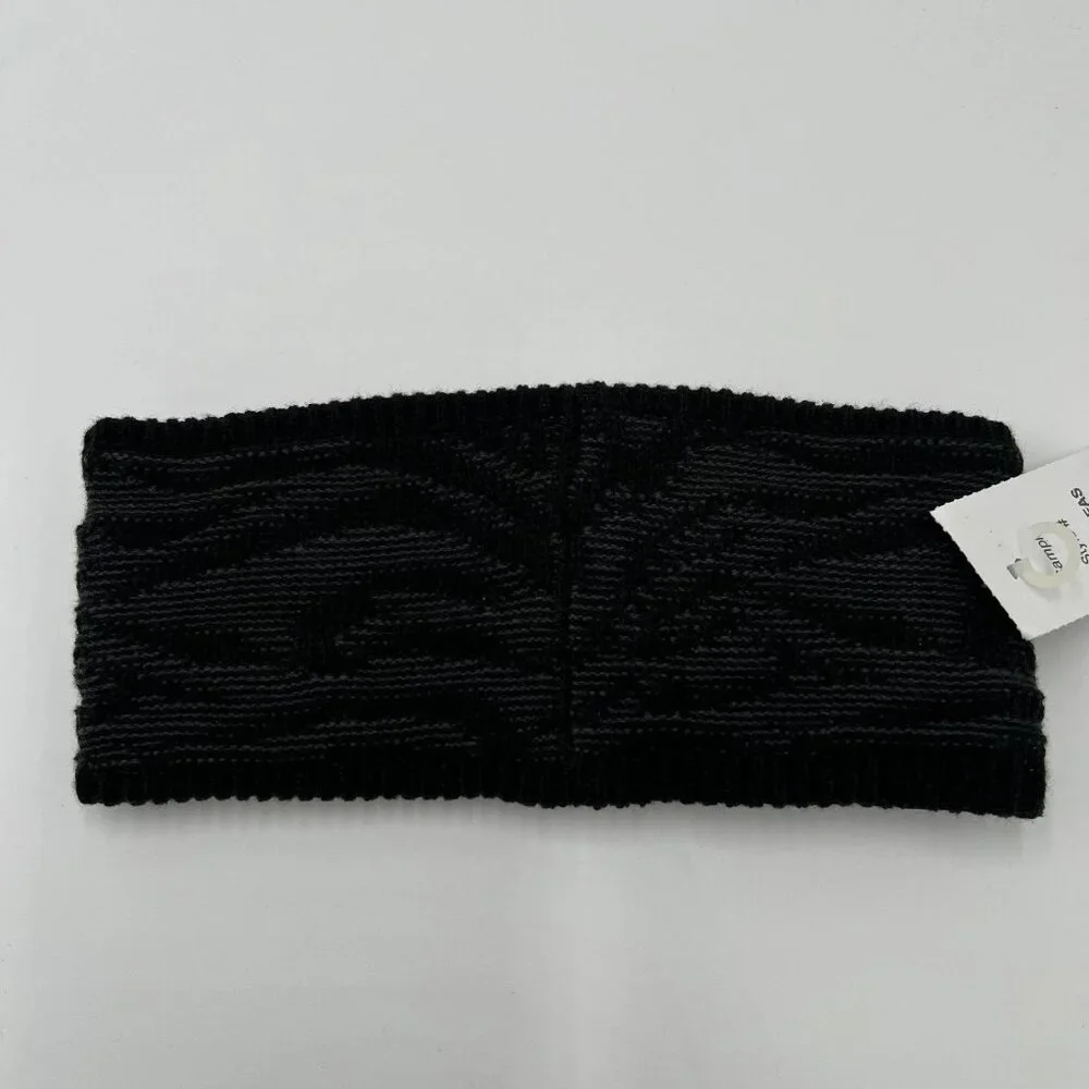 Reebok Womens OSFA Black Knit Ear Warmer UFC‎ Winter Headband NWT